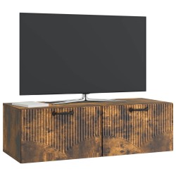 Meuble TV mural Chêne fumé 98 x 41 x 30 cm Bois d'ingénierie 620787620787