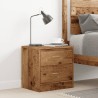 Table de chevet vieux bois 40x30x40 cm bois d'ingénierie 620788620788