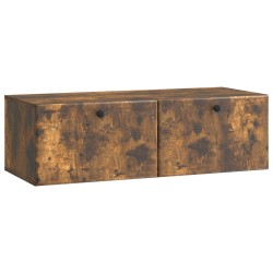 Meuble TV mural 98 x 41 x 30 cm Chêne fumé Bois d'ingénierie 620789620789
