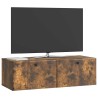Meuble TV mural 98 x 41 x 30 cm Chêne fumé Bois d'ingénierie 620789620789