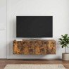 Meuble TV mural 98 x 41 x 30 cm Chêne fumé Bois d'ingénierie 620789620789