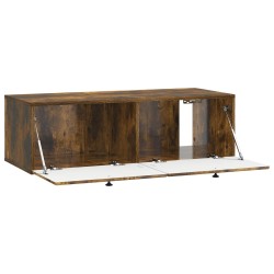 Meuble TV mural 98 x 41 x 30 cm Chêne fumé Bois d'ingénierie 620789620789