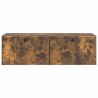 Meuble TV mural 98 x 41 x 30 cm Chêne fumé Bois d'ingénierie 620789620789