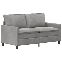 Ensemble de Canapés 2 pcs Gris clair Velours 620790620790