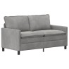 Ensemble de Canapés 2 pcs Gris clair Velours 620790620790