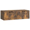 Meuble TV mural Chêne fumé 98 x 41 x 30 cm Bois d'ingénierie 620792620792