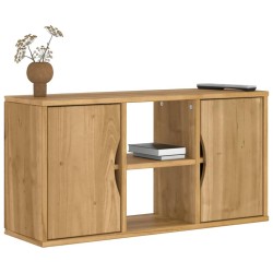 Meuble TV ODDA 79x24x40 cm bois massif pin 620794620794