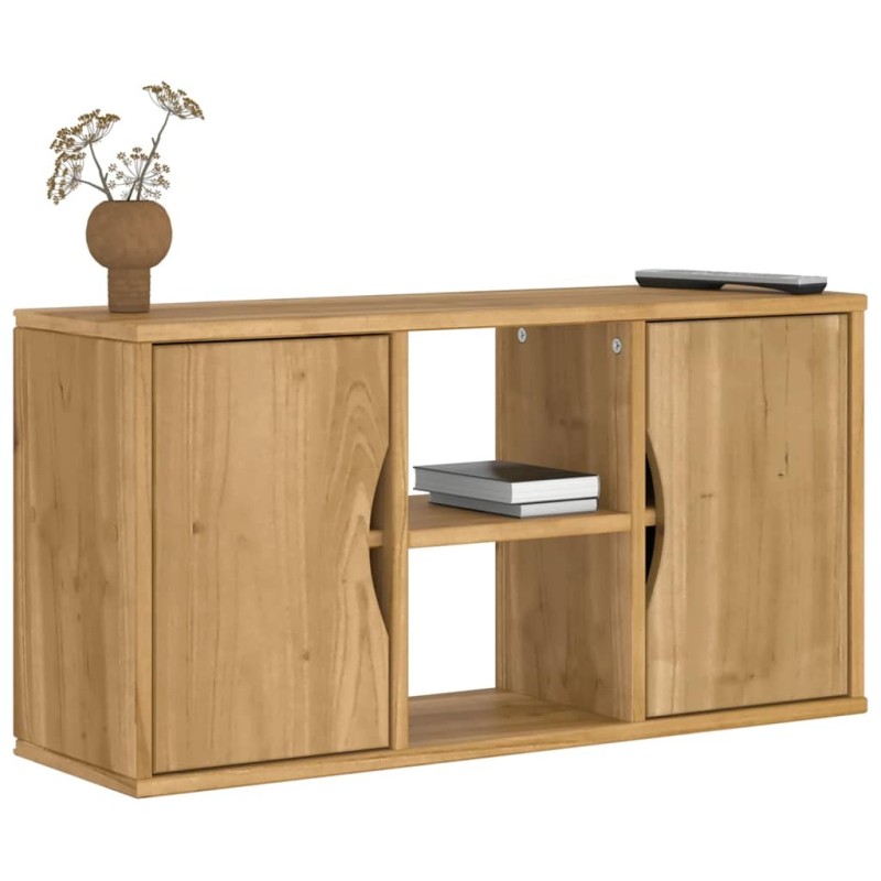 Meuble TV ODDA 79x24x40 cm bois massif pin 620794620794