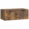 Meuble TV mural Chêne fumé 78,5 x 41 x 30 cm Bois d'ingénierie 620796620796