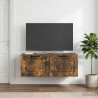 Meuble TV mural Chêne fumé 78,5 x 41 x 30 cm Bois d'ingénierie 620796620796