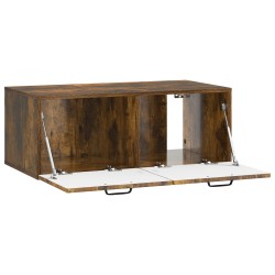 Meuble TV mural Chêne fumé 78,5 x 41 x 30 cm Bois d'ingénierie 620796620796