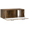 Meuble TV mural Chêne fumé 78,5 x 41 x 30 cm Bois d'ingénierie 620796620796