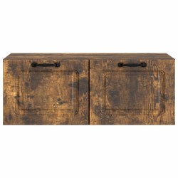 Meuble TV mural Chêne fumé 78,5 x 41 x 30 cm Bois d'ingénierie 620796620796