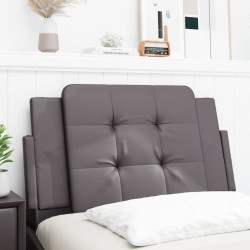 Coussin de tête de lit Zadar gris 80 cm similicuir 620797620797