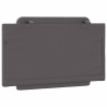 Coussin de tête de lit Zadar gris 80 cm similicuir 620797620797