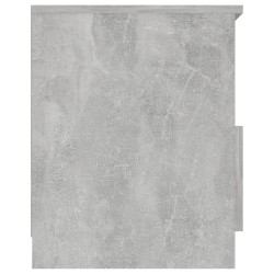 Tables de chevet 2 pcs gris béton 40x40x50 cm bois d'ingénierie 620800620800