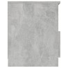 Tables de chevet 2 pcs gris béton 40x40x50 cm bois d'ingénierie 620800620800