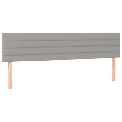 Têtes de lit Gris clair 200x5x78/88 cm Tissu 620804620804