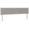 Têtes de lit Gris clair 200x5x78/88 cm Tissu 620804620804