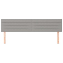 Têtes de lit Gris clair 200x5x78/88 cm Tissu 620804620804