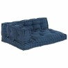 Coussin de canapé sur palette 3 pcs Indigo 120 x 80 x 38 cm 620806620806
