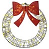 Couronne avec 80 LED Blanc chaud 90 x 90 x 9 cm Rotin 620807620807