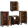 Ensemble de mobilier de salle de bain 4 pcs Bois massif recyclé 620809620809