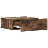 Table de chevet flottante Chêne fumé 40x30x15 cm 620810620810