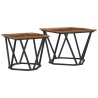 Ensemble de tables d'appoint 2 pcs bois recyclé 620811620811
