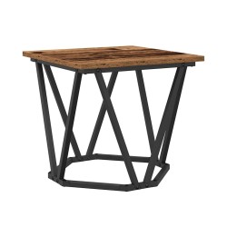 Ensemble de tables d'appoint 2 pcs bois recyclé 620811620811