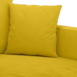 Ensemble de canapés 2 pcs avec coussins Jaune Velours 620812620812