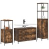 Ensemble de mobilier de salle de bain 3 pcs Chêne fumé 620815620815