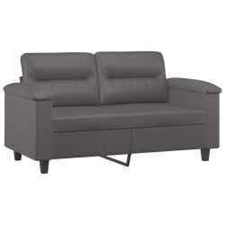 Ensemble de canapés 3 pcs avec coussins Gris Similicuir 620816620816