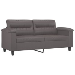 Ensemble de canapés 3 pcs avec coussins Gris Similicuir 620816620816
