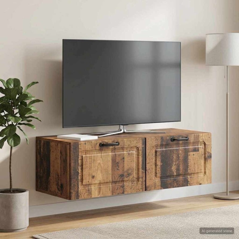 Meuble TV mural Bois ancien 98 x 41 x 30 cm Bois d'ingénierie 620817620817