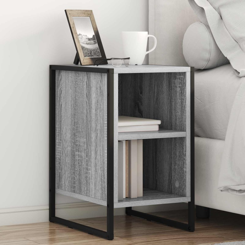 Table de chevet Gris Sonoma 39.5 x 30 x 50 cm Bois d'ingénierie 620819620819