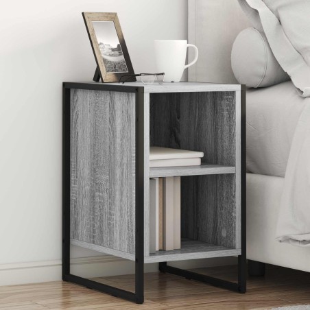 Table de chevet Gris Sonoma 39.5 x 30 x 50 cm Bois d'ingénierie 620819620819