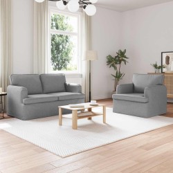 Ensemble de Canapés 2 pcs Gris clair 144 x 80 x 85 cm tissu 620821620821
