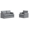 Ensemble de Canapés 2 pcs Gris clair 144 x 80 x 85 cm tissu 620821620821