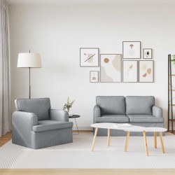 Ensemble de Canapés 2 pcs Gris clair 144 x 80 x 85 cm tissu 620821620821
