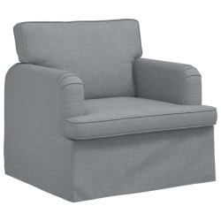 Ensemble de Canapés 2 pcs Gris clair 144 x 80 x 85 cm tissu 620821620821
