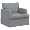 Ensemble de Canapés 2 pcs Gris clair 144 x 80 x 85 cm tissu 620821620821