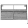 Meuble TV mural avec lumières LED sonoma gris 80x31x45 cm 620825620825