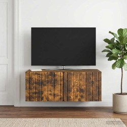 Meuble TV mural 78,5 x 41 x 30 cm Chêne fumé Bois d'ingénierie 620828620828