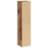 Meuble de salle de bain avec porte-rouleau en bois ancien 20,5 x 20 x 90 cm 620830620830