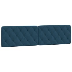 Coussin de tête de lit bleu 200 cm velours 620832620832