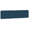 Coussin de tête de lit bleu 200 cm velours 620832620832