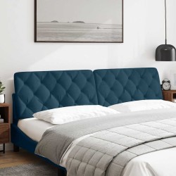 Coussin de tête de lit bleu 200 cm velours 620832620832