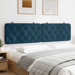 Coussin de tête de lit bleu 200 cm velours 620832620832