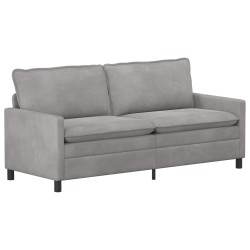 Ensemble de Canapés 2 pcs Gris clair Velours 620833620833